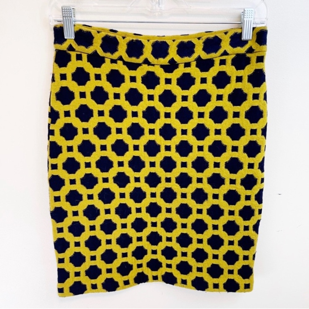 Charlie and Robin Anthropologie Geometric Pencil Skirt